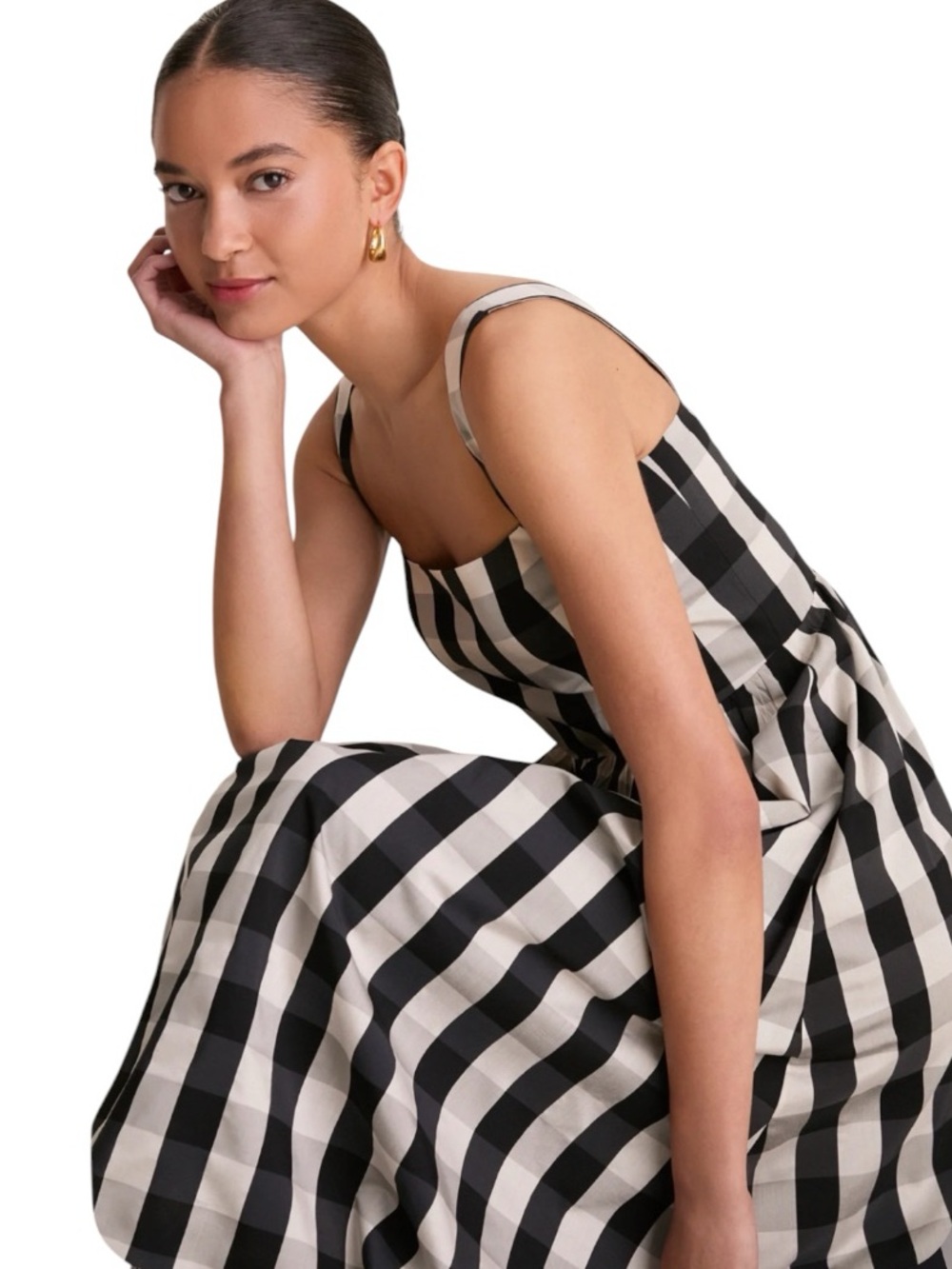 NEW Tuckernuck Esme Dress. Midnight Check. S. NWT - Picture 5 of 9